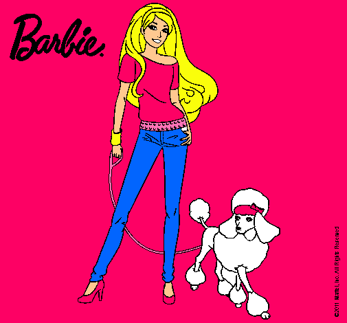 Dibujo Barbie con look moderno pintado por Ultralili2