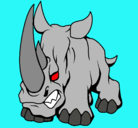 Dibujo Rinoceronte II pintado por ninoseronte