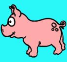 Dibujo Cerdo pintado por brigget