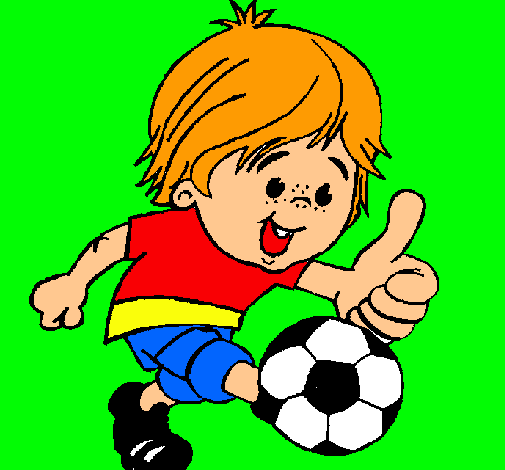 Dibujo Chico jugando a fútbol pintado por patry1234