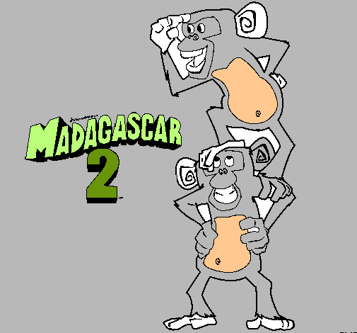 Madagascar 2 Manson y Phil