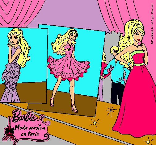 Barbie, desfilando por la pasarela