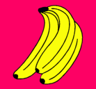 Dibujo Plátanos pintado por platanito