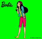 Dibujo Barbie con look casual pintado por elias1