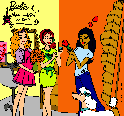 Barbie de compras con sus amigas