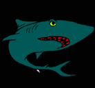 Dibujo Tiburón pintado por rabiosa