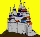 Dibujo Castillo medieval pintado por Caballero