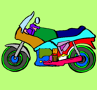 Dibujo Motocicleta pintado por carletes