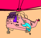Dibujo Helicóptero al rescate pintado por nurys