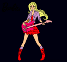 Dibujo Barbie guitarrista pintado por rtyf7ertyyrs