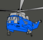 Dibujo Helicóptero al rescate pintado por ebenezer