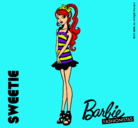 Dibujo Barbie Fashionista 6 pintado por agus-