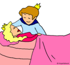Dibujo La princesa durmiente y el príncipe pintado por fernanda78