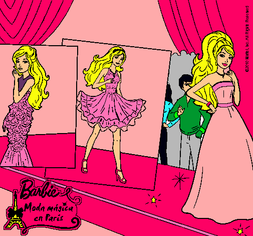 Barbie, desfilando por la pasarela