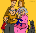 Dibujo Familia pintado por Luara