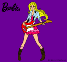 Dibujo Barbie guitarrista pintado por marce565