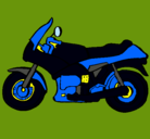 Dibujo Motocicleta pintado por clutch