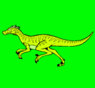 Dibujo Velociraptor pintado por drago