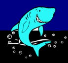 Dibujo Tiburón pintado por caelos25