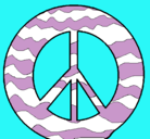 Dibujo Símbolo de la paz pintado por Lolaricura