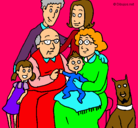 Dibujo Familia pintado por solci