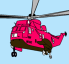 Dibujo Helicóptero al rescate pintado por keke