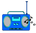 Dibujo Radio cassette 2 pintado por frtn489