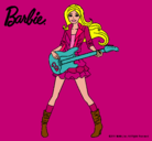 Dibujo Barbie guitarrista pintado por 88888888