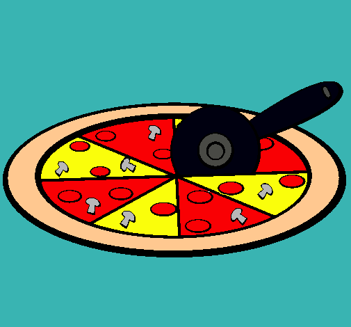 Dibujo Pizza pintado por kary7