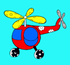 Dibujo Helicóptero adornado pintado por ayrton