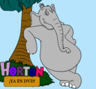 Dibujo Horton pintado por lucha