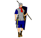 Dibujo Soldado romano pintado por javier55