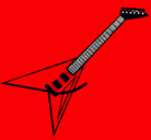 Dibujo Guitarra eléctrica II pintado por m980