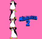 Dibujo Madagascar 2 Pingüinos pintado por ruelamige