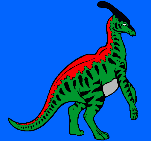 Parasaurolofus con rayas