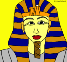 Dibujo Tutankamon pintado por tucanjamon