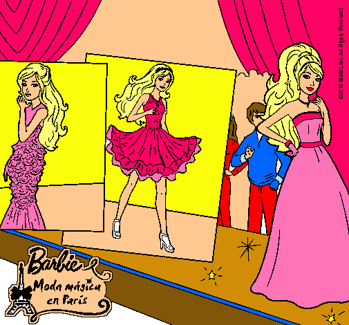 Barbie, desfilando por la pasarela