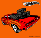 Dibujo Hot Wheels 11 pintado por anaranjado