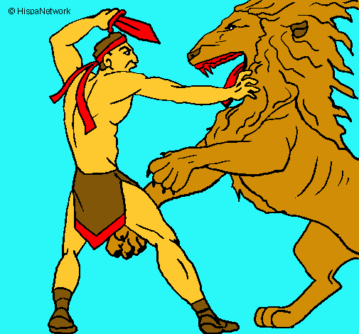 Gladiador contra león