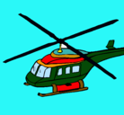 Dibujo Helicóptero  pintado por alcker