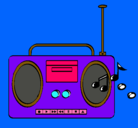 Dibujo Radio cassette 2 pintado por MONJO