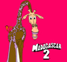 Dibujo Madagascar 2 Melman pintado por sherlyn