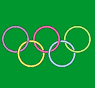 Dibujo Anillas de los juegos olimpícos pintado por juno_288