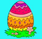 Dibujo Huevo de pascua 2 pintado por milinda