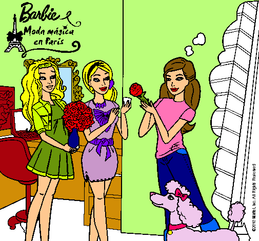 Barbie de compras con sus amigas