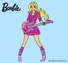 Dibujo Barbie guitarrista pintado por yibley