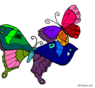 Dibujo Mariposas pintado por ElGabo