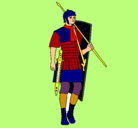 Dibujo Soldado romano pintado por MIGUEL12345