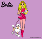 Dibujo Barbie con sus mascotas pintado por Mariangela