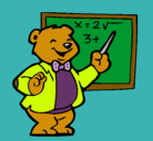 Dibujo Profesor oso pintado por carmencf